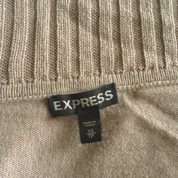 [SOLD] Express Off Shoulder Foldover Knit Sweater, XS - Picture 6 of 6